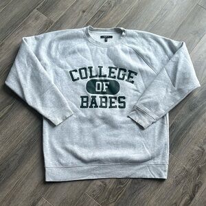 Brunette the Label "College of Babes" Oversized Crewneck